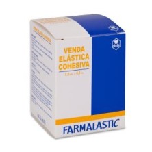 Venda Elastica Cohesiva Farmalastic 1 Unidad 4,5 m x 7,5 cm Color Blanco