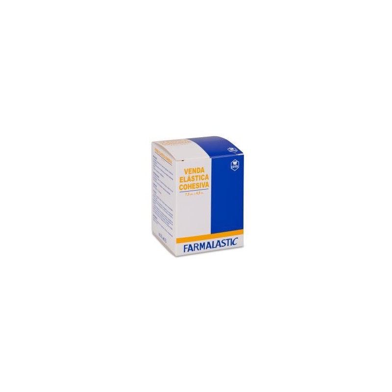 Venda Elastica Cohesiva Farmalastic 1 Unidad 4,5 m x 7,5 cm Color Blanco
