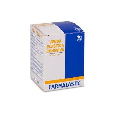 Venda Elastica Cohesiva Farmalastic 1 Unidad 4,5 m x 7,5 cm Color Blanco
