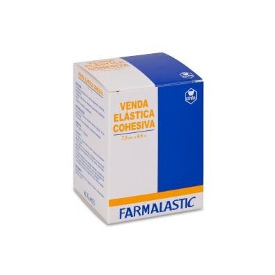 Venda Elastica Cohesiva Farmalastic 1 Unidad 4,5 m x 7,5 cm Color Beige
