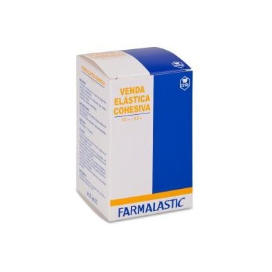 Venda Elastica Cohesiva Farmalastic 1 Unidad 4,5 m x 10 cm Color Blanco