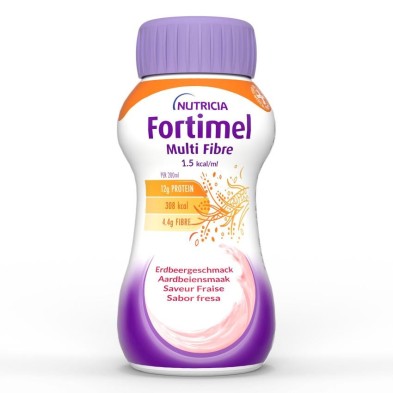 Fortimel Multi Fibre 1.5 Kcal 24 Botellas 200 ml Sabor Fresa