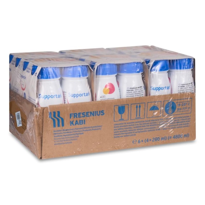 Supportan Drink 24 Botellas 200 ml Sabor Frutas Tropicales