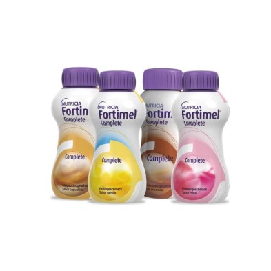 Fortimel Complete 32 Botellas 200 ml Multisabor (16 Vainilla / 4 Fresa / 8 Chocolate / 4 Capuchino)