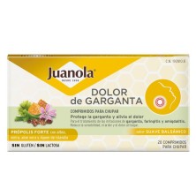 Juanola Dolor de Garganta Propolis Forte 20 Comprimidos para Chupar Sabor Suave Balsamico