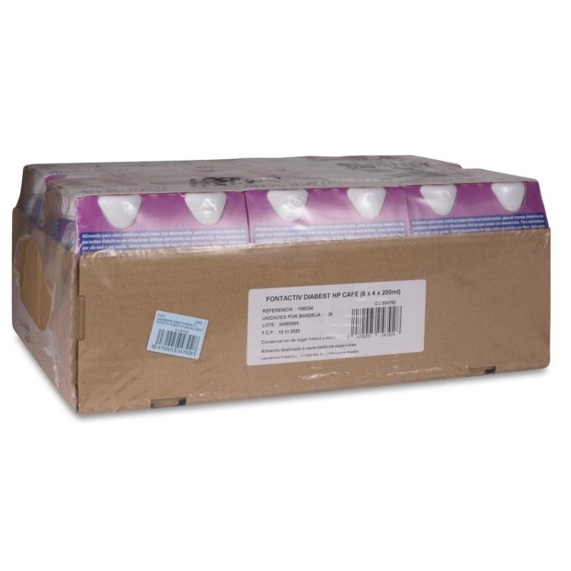 Fontactiv Diabest Hp 24 Botellas 200 ml Sabor Café