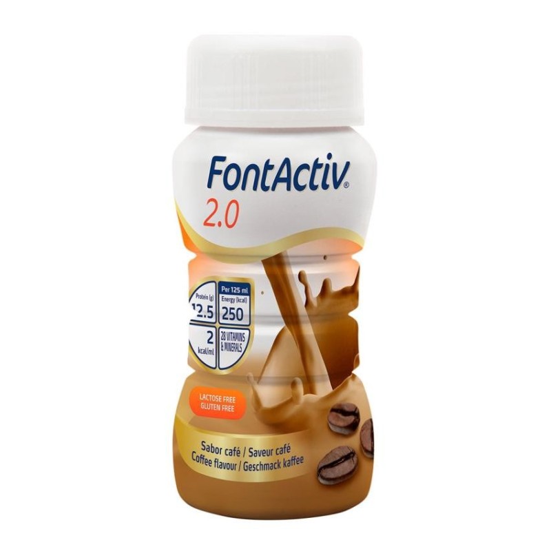 Fontactiv 2.0 - 24 Botellas 125 ml Sabor Café