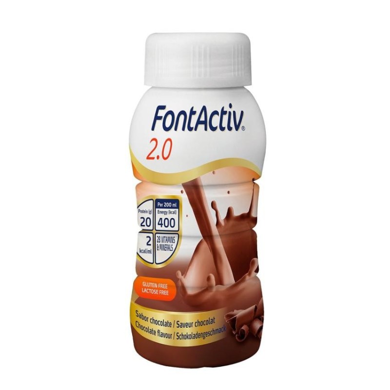 Fontactiv 2.0 - 24 Botellas 200 ml Sabor Chocolate