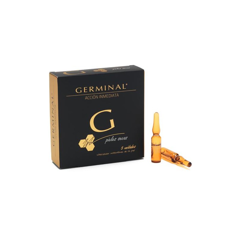 GERMINAL ACCIÓN INMEDIATA PIEL SECA 5 AMPOLLAS 1,5 ML