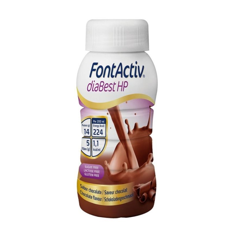 Fontactiv Diabest Hp 24 Botellas 200 ml Sabor Chocolate