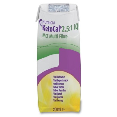 Ketocal 2,5:1 Lq Mct Multi Fibre 32 Briks 200 ml Sabor Vainilla