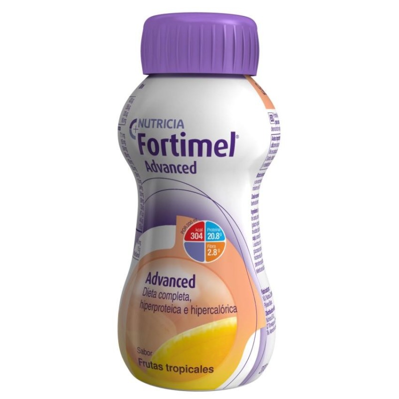 Fortimel Advanced 32 Botellas 200 ml Sabor Frutas Tropicales
