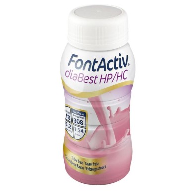 Fontactiv Diabest Hp/hc 24 Botellas 200 ml Sabor Fresa