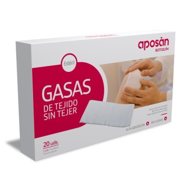 Aposán Gasas Tejido sin Tejer 10x20 cm, 20 uds