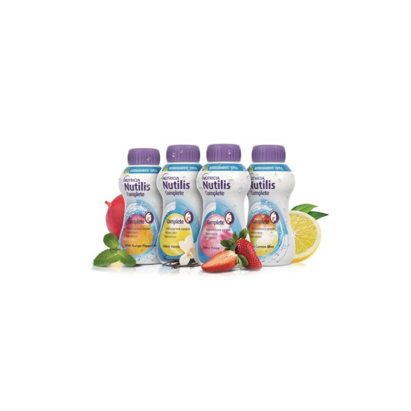 Nutilis Complete 32 Botellas 200 ml Multisabor (8 Vainilla / 8 Fresa / 8 Lemon Mint / 8 Mango Peppermint)