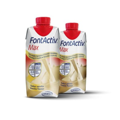 Fontactiv Max 24 Briks 330 ml Multisabor (12 Vainilla / 12 Galleta)