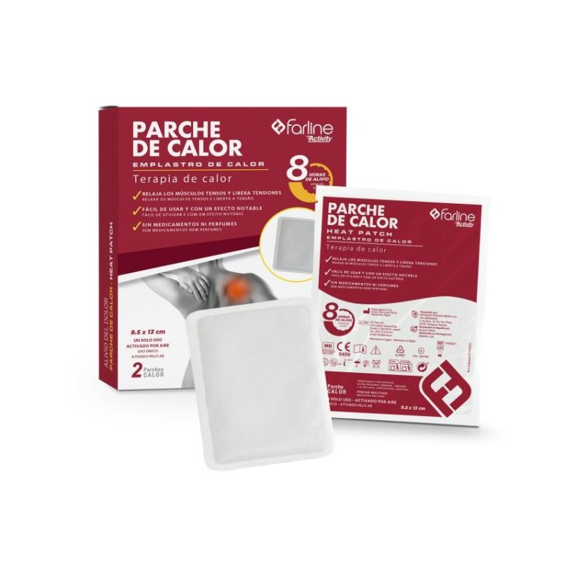 Farline Activity Parche Calor 2 Unidades 13 cm x 9,5 cm