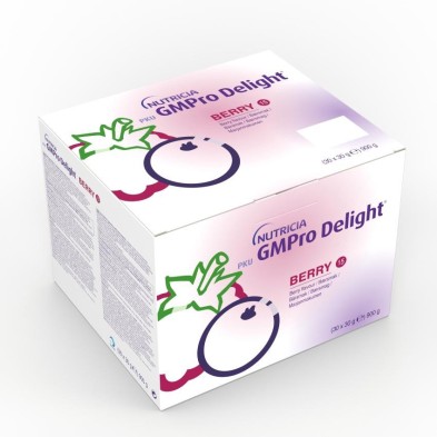 PKU Gmpro Delight 15 30 Sobres 30 g Sabor Frutas del Bosque