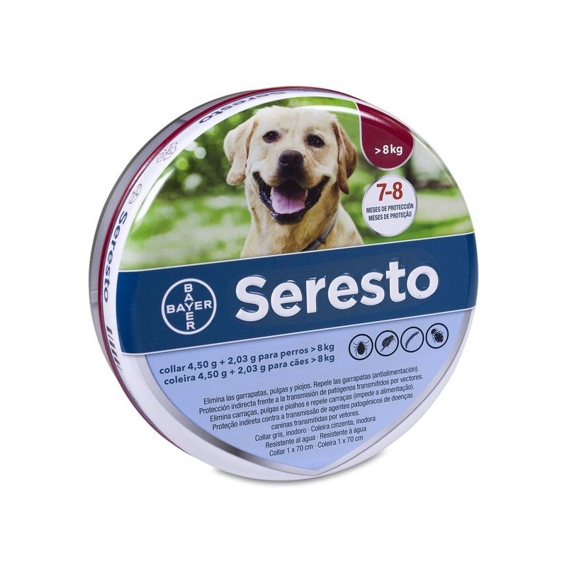 Seresto 4,5/2,03 g 1 Collar para Perros más de 8 kg 70 cm