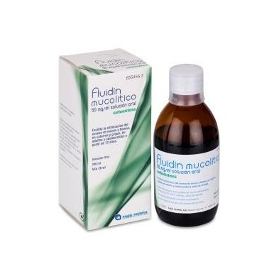 Fluidin Mucolitico 50 mg/ml Solución Oral 1 Frasco 200 ml