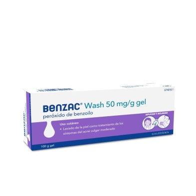 Benzac Wash 50 mg/g Gel Cutáneo 1 Tubo 100 g
