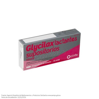 Glycilax Lactantes 0,672 g 10 Supositorios
