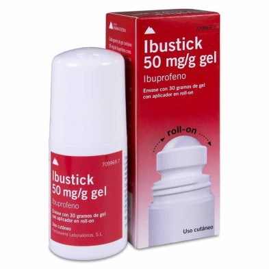 Ibustick 50 mg/g Gel Cutáneo 1 Tubo 30 g (con Roll-on)