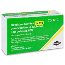 Cetirizina Combix Efg 10 mg 7 Comprimidos Recubiertos