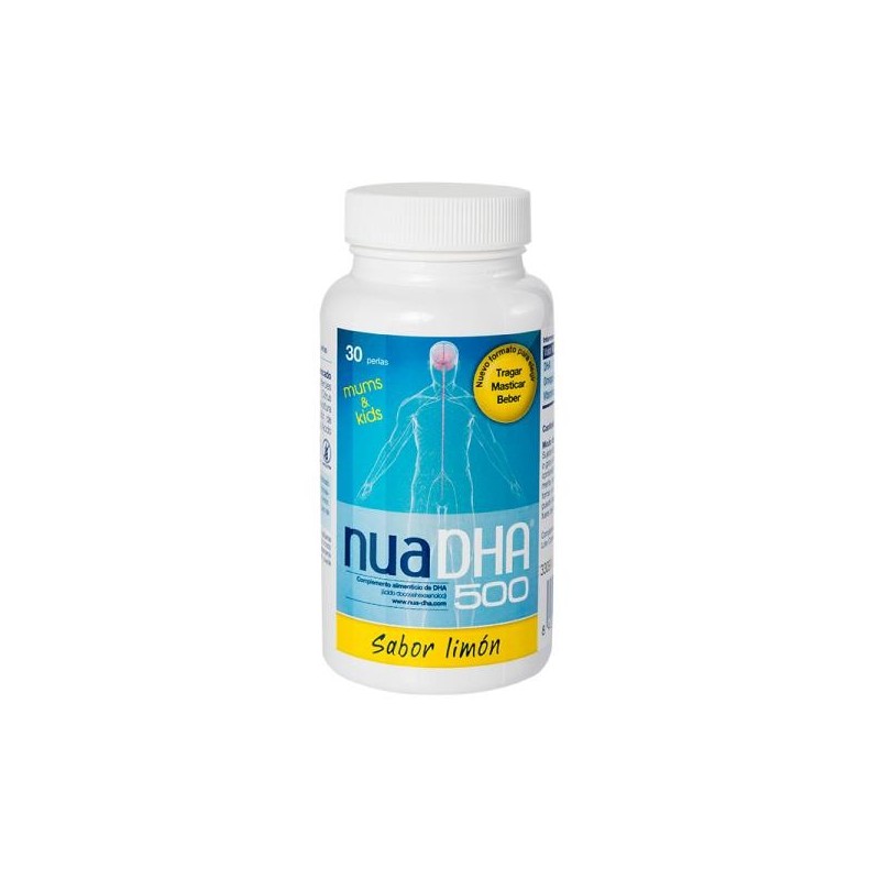 Nuadha 500 Docosahexaenoico 30 Perlas Sabor Limón