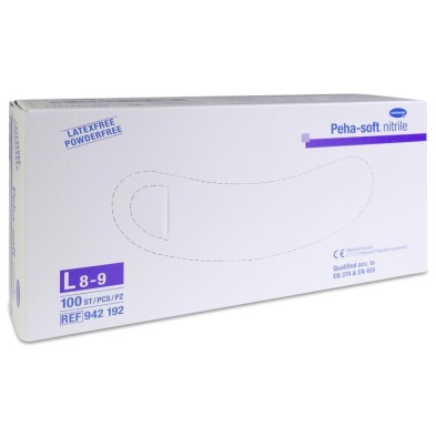 Guantes de Nitrilo Desechables Peha-soft Nitrile 100 Unidades Talla Grande