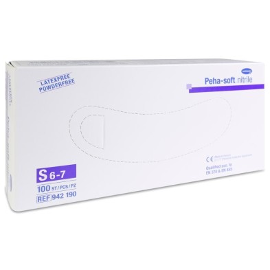 Guantes de Nitrilo Desechables Peha-soft Nitrile 100 Unidades Talla Pequeña