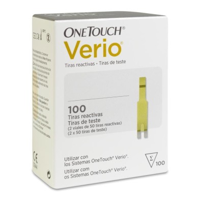 Tiras Reactivas Glucemia Onetouch Verio 100 Unidades