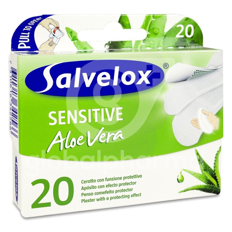 Salvelox Sensitive Apósito Adhesivo Aloe Vera 20 Apósitos Mix