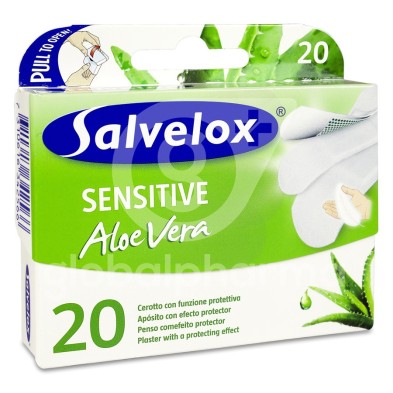 Salvelox Sensitive Apósito Adhesivo Aloe Vera 20 Apósitos Mix