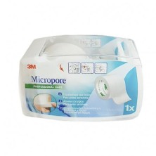 ESPARADRAPO HIPOALÉRGICO MICROPORE PAPEL BLANCO 7,5mx2,5cm