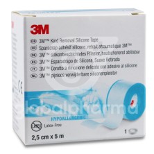 Esparadrapo Hipoalergico Silicona 1 Rollo 5 m x 2,5 cm