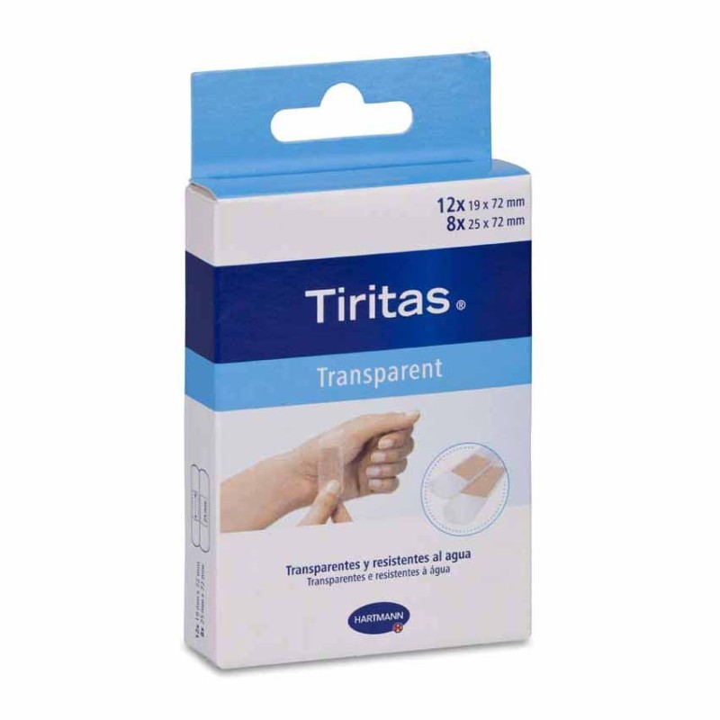 Tiritas Transparent 20 Unidades Surtido 2 Tamaños