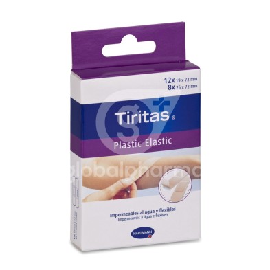 Tiritas Plastic Apósito Adhesivo Elastic Surtido 20 Unidades 2 Tamaños
