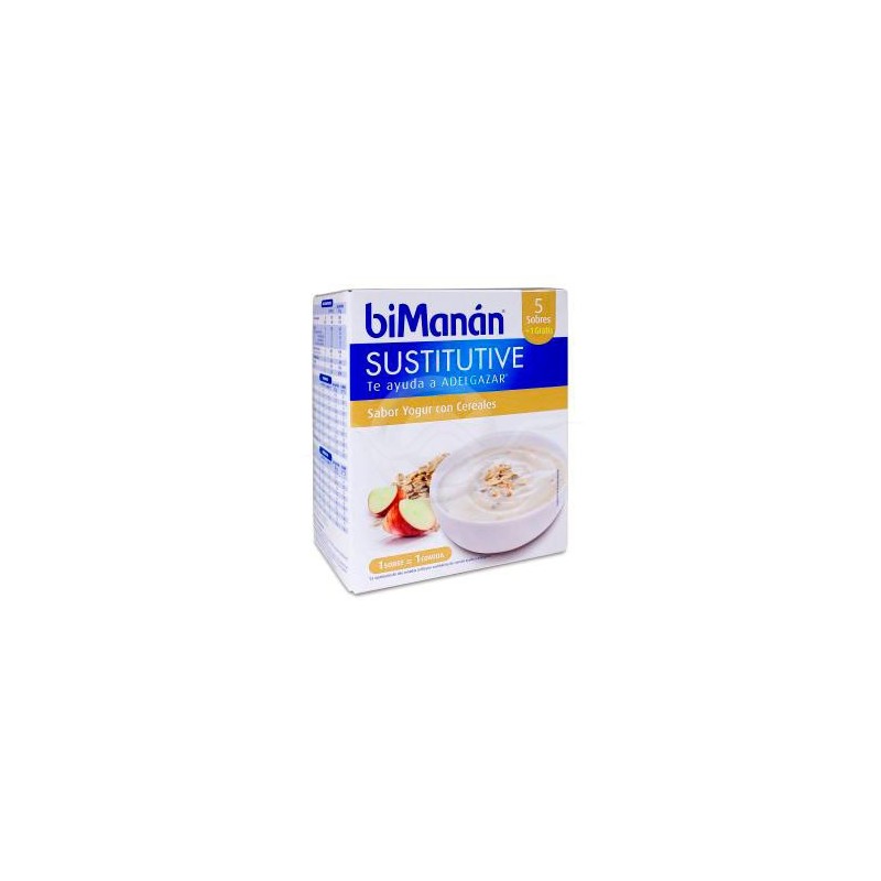 Bimanan Sustitutivo Crema 6 Sobres 52 g Yogur con Cereales