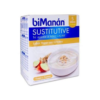 Bimanan Sustitutivo Crema 6 Sobres 52 g Yogur con Cereales