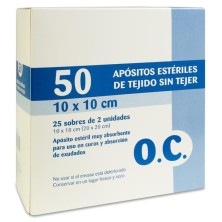 OC Compresa Estéril Tejido sin Tejer 50 Unidades 20 cm x 20 cm
