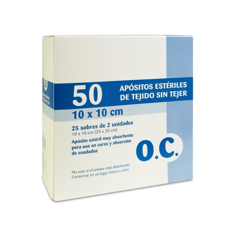 OC Compresa Estéril Tejido sin Tejer 50 Unidades 20 cm x 20 cm