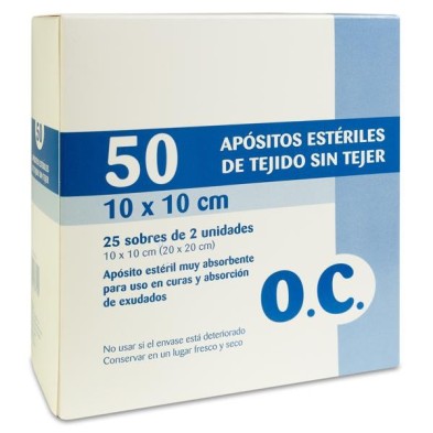 OC Compresa Estéril Tejido sin Tejer 50 Unidades 20 cm x 20 cm