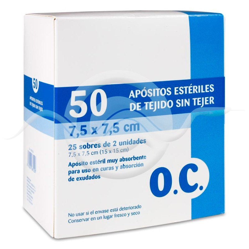 OC Compresa Estéril Tejido sin Tejer 50 Unidades 15 cm x 15 cm