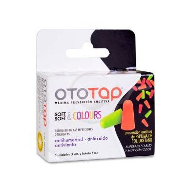 Tapones Oídos Poliuretano Ototap Soft & Colours Pu 6 Unidades