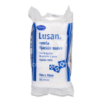 Venda de Gasa Hidrofila Cambric Lusan Fijacion Suave 1 Unidad 10 cm x 10 cm