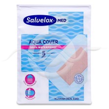 Salvelox Med Aqua Cover Apósito Adhesivo 5 Apósitos 76 mm x 54 mm