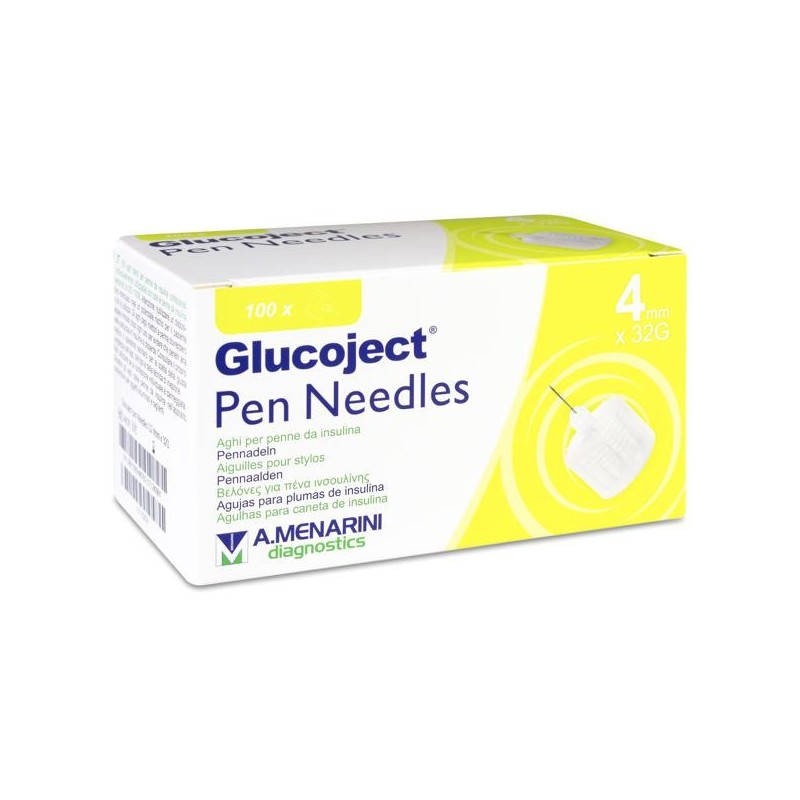 Glucoject Pen Needles 32 g 4 mm 100 Agujas