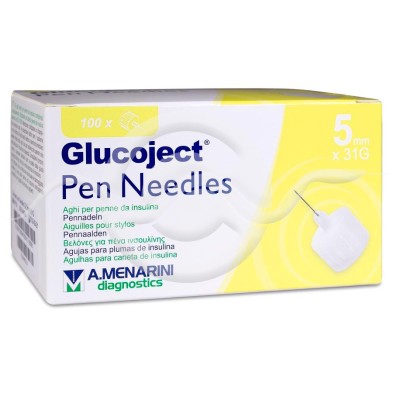 Glucoject Pen Needles 31 g 5 mm 100 Agujas