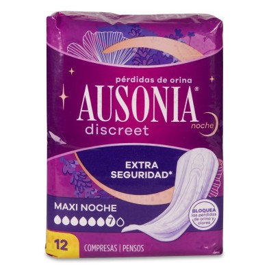 Absorbente Incontinencia Orina Ausonia Discreet Maxi 12 Unidades